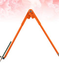 Heavy Duty Adjustable Carpenter Scribing Divider Precision Woodworking Marking Compass Rock Solid Zinc Alloy Layout Tool, orange color with sharp points.