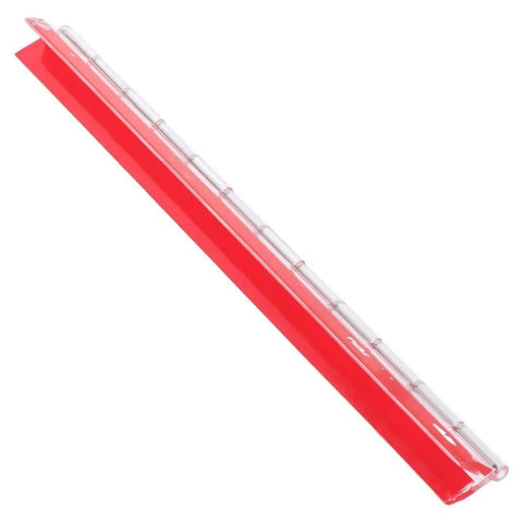 Two Pack Self Adhesive Piano Hinge Transparent Plastic Butt Long For Piano Projects, Red stainless steel hinge