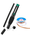 4 In 1 Desoldering Kit For DIY Electronics With Vacuum Pump, Spare Nozzle, Solder Sucker, Solder Wick And Desoldering Braid, High Temperature Silicone Tube 15cm, Solder Removal Tool For Electronics Repair And PCB Kits