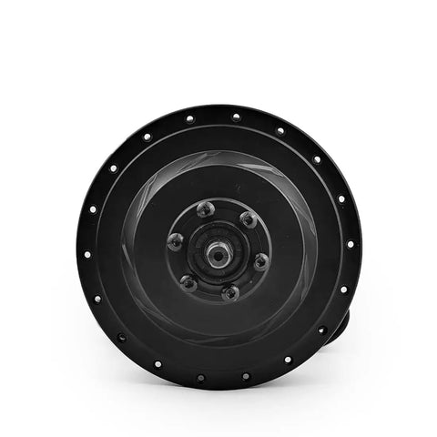 Front view of Front Drive Ebike Hub Motor 36V 48V 500W Brushless Gear Electric Bicycle Hub Motor For Easy Conversion Fits 100mm Fork