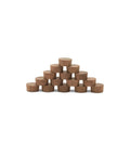 Half Inch Walnut Wood Flat Head Plugs For Furniture, Hidden Screw Hole Caps With A Smooth Flush Finish, Pack Of 25