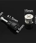 Heavy Duty Top Shelf Cam Lock Hardware Set 50 Pcs 3 In 1 Connector Kit showing thickened screws and nuts for assembly.