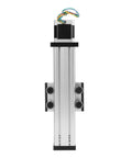 Heavy Duty 1204 Ball Screw Linear Actuator With Stepper Motor Delivering 100Mm Stroke And 24V Dc Power side view showing aluminum body and wiring.