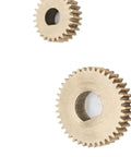 1 Piece 0.5 Module 63 Tooth Brass Spur Gear With D Hole Pinion 32.5mm Diameter 5mm Thick For Mechanical Transmission