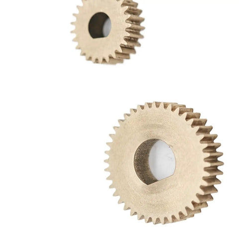 1 Piece 0.5 Module 63 Tooth Brass Spur Gear With D Hole Pinion 32.5mm Diameter 5mm Thick For Mechanical Transmission
