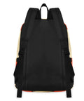 Back view of Rabbit Sunglass Moon Backpack With Insulated Cooler Lunch Box, lightweight, black nylon, scratch-resistant