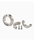 Kickass 304 Stainless Steel Separable Shaft Collar Heavy Duty Mechanical Stops Spacers Precision Placement Fixed Ring Solid Durable Build Corrosion Proof Construction Ideal For Industrial Applications You Can Trust Completely Today, split collar with bolts