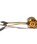 A2212 1000KV Brushless Outrunner Motor With 13T And 3.5mm Male Banana Connectors visible from the side