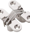 Invisible 180 Degree Alloy Hinge For Doors And Cabinets Concealed Folding Door Cross Hinge Hidden Gate And Furniture Hardware