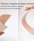 Balsa Wood Sheets Bundle One Sixteenth Inch Thick 4 By 12 Inches Natural Unfinished Wood For DIY Crafts And Model Making flexibility demonstration