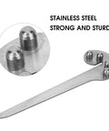 Compact Center Gauge Woodworking Ruler Made Of Stainless Steel, 150mm Arm Length, close-up of metal construction
