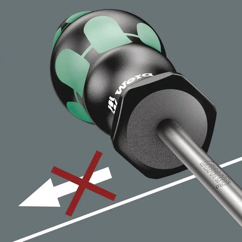 Close-up of Pozidriv Screwdriver PZ 1 X 80 mm with ergonomic handle, dual grip zones, and comfort design for fast driving and high torque.