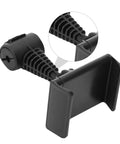 Hands Free Golf Phone Holder Clip For Golf Carts And Clubs With 360 Degree Rotating Swing Cam Mount close-up, flexible grip detail