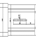 Heavy Duty Air Cooled CNC Spindle Motor 9Kw 380V 400Hz 2400Rpm technical drawing showing dimensions and design details
