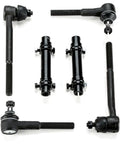 Heavy Duty Front Suspension Rebuild Kit For Chevy Nova With Tie Rod Ends Upper Lower Set Includes Rubber Grease Seals And Cotter Pins Quick Install Cruises Smooth As Silk with black tie rods and ball joints in assembly.