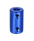 5mm To One Quarter Inch Bore Rigid Coupling Set Screw Aluminum Alloy Shaft Coupler For 3D Printers CNC Machines And Stepper Motors Dark Blue 25mm Length 14mm Outer Diameter Includes M4 Screws, blue aluminum coupling