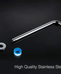 Extra Long Shower Arm Extension With Flange In Stainless Steel Wall Mount Extender Pipe For Showerheads 15 Inch Chrome Finish