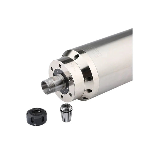 Water Cooled CNC Spindle For Milling Machines, 5.5kW Constant Power, High Speed Angular Contact Bearings, Quiet Live Spindle, Metal Body Motor