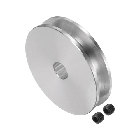 Aluminum V Type Pulley With 7mm Bore And 41mm Outer Diameter Aluminum Alloy Single Groove For 4 To 5mm PU Round Belts
