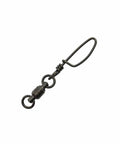 Stainless Steel Ball Bearing Snap Swivels With Double Welded Rings Size 5 245 Lb Test Gunmetal Black 2 Pack For Freshwater And Saltwater Fishing With Bullet Shape For Smoother Action And Reduced Drag