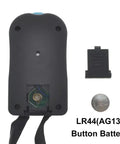 Straight Up Reliable Electric Hand Tally Counter With Comfortable Neck Strap LCD screen back view with battery compartment.