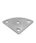 Six Piece Triangle Iron Plates Set For Furniture Connection Beefy Heavy Duty Brackets iron plate with three holes