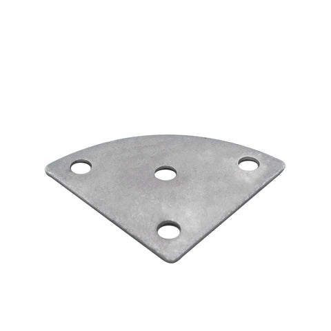 Six Piece Triangle Iron Plates Set For Furniture Connection Beefy Heavy Duty Brackets iron plate with three holes