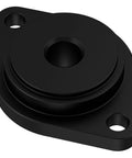 Moker Exhaust Gasket Seal Installer Tool, top view, black, square base with two mounting holes