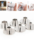 Tough As Nails Router Bit Trim Guide Sleeve With Six Interchangeable Stainless Steel Bushings for precise woodworking.