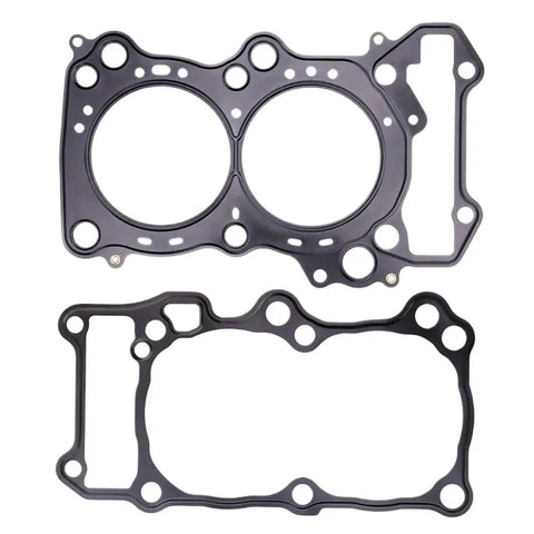 Top Notch Motorcycle Cylinder Head Gasket Set For An650 Z Executive Abs includes two black gasket seals for engine compression.