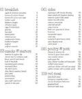Page with table of contents from Quick Fix Thermomix Recipe Book Loaded With Easy Weeknight Dinners And Killer Meal Prep Hacks.