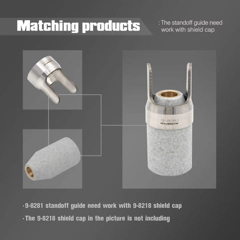 Standoff Guide 9-8281 For Cutmaster Plasma Cutter 38 52 82 102 152 With SL60 SL100 Torch Drag Cutting Ready Shield Cap Compatible Durable Plasma Consumable Accessory Heavy Duty
