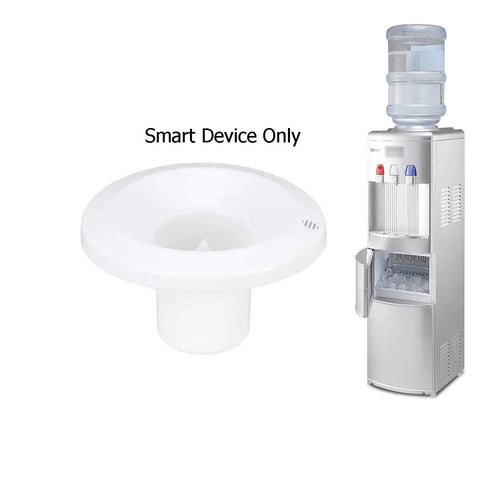 Smart Seat Bottle Holder Replacement Part for Water Dispensers Durable White Seat Assembly shown next to a water cooler