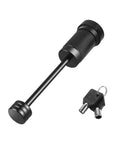 Beefy Heavy Duty Trailer Tongue Coupler Lock With One Quarter Inch Diameter Pin And Three And One Half Inch Span Latch Type Hitch Lock