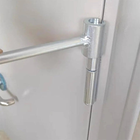 Door Hinge Repair Kit 14 to 25mm Alignment and Adjustment Tool for Sagging, Sticking, and Misaligned Doors in use on a hinge