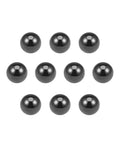 Ceramic bearing balls, 4 mm Si3N4, 10 pcs, dark gray finish
