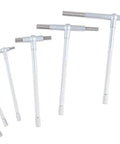 Accusize 6-piece telescoping gauge set, satin chrome finish, 5/16-6 in range, front view