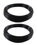 Two Pack Five Eighths Inch Nylon Air Brake Tubing Black Heavy Duty Double Layer Hose SAE J844 Type B DOT Approved Pneumatic Nylon Air Line Hose For Air Brake System coiled