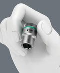 Hand holding Zyklop One Half Inch Drive Socket With Hex Head One And One Sixteenth Inch Size Thirty Seven Millimeter Length