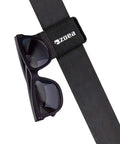 Sunglasses attached to Magnetic Rangefinder Mount Strap For Golf Carts Adjustable Non Slip Holder With Super Strong Magnet on bar