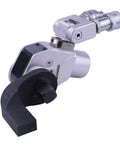 Heavy Duty Hydraulic Torque Wrench 1741Nm Square Drive Lightweight Alloy Build 360 Swivel Manifold, side view with black adjustment arm.
