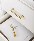 Antique Brass Ball Drawer Pulls, Solid Brass Cabinet Handles With 3.0 Inch Hole Centers, 3.54 Inch Length, 11mm Ball Diameter