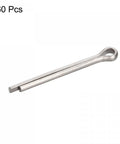 Split Cotter Pin Set 60 Pcs, Stainless Steel Clip Fasteners 3mm by 25mm, Silver Tone for Automotive and Mechanical Projects, Corrosion Resistant, Durable Vibration Resistant Pin Clips For Cars And DIY Pros. 60 pcs stainless steel cotter pin