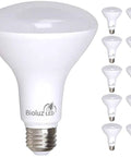 BR30 LED Flood Bulbs For Indoor Lighting, 9.5W, 75W Equivalent, 850 Lumens, 5000K Daylight, 90 Plus CRI, E26 Base, shown individually and in a group