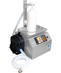 Straight Up Heavy Duty Liquid Filling Machine Automatic Digital Scale Bottle Filler With Peristaltic Pump For Cosmetics Oils And Juices Runs Smooth Handles 10G To 10Kg Precision Weighing Design with bottle and pump.
