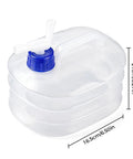 Collapsible Water Container With Spigot And Hook For Camping And Hiking BPA Free Foldable Water Storage Jug 3 Liter Capacity