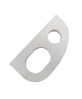 Durable Aluminum Bow Eye For Boats, Marine Rope Hole Hardware, in silver, 4.33 inch length, corrosion resistant, top view.