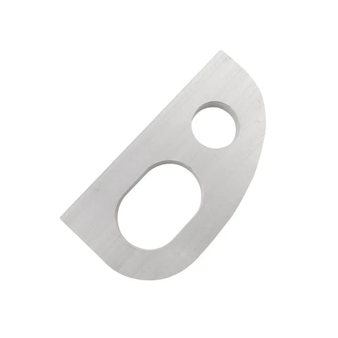 Durable Aluminum Bow Eye For Boats, Marine Rope Hole Hardware, in silver, 4.33 inch length, corrosion resistant, top view.