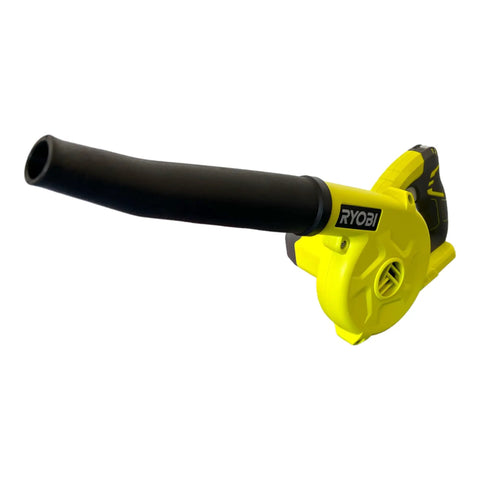Heavy Duty 18V Cordless Workshop Blower For Slick Dust Sweep And Sawdust Cleanup With Triple Power Settings, yellow design.