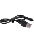 Charging cable for Six Port Drone Battery Charger Station For 3.7V LiPo RC Quadcopter Batteries, black USB to barrel plug cable.